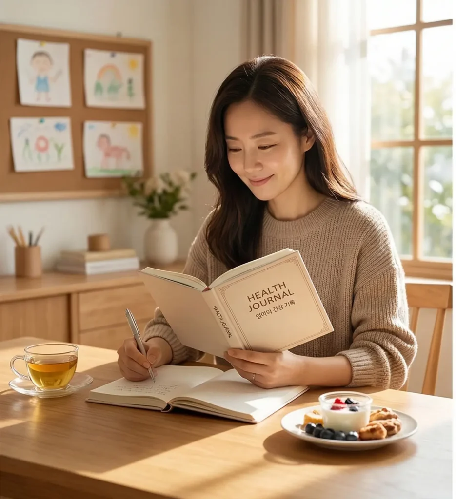 공부하는 사진
